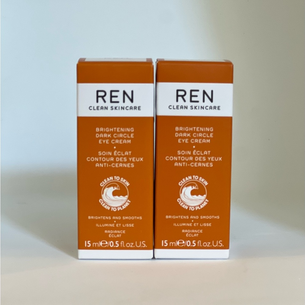2x REN Clean Skincare Brightening Dark Circle Eye Cream (15 ml / 0.5 fl oz)